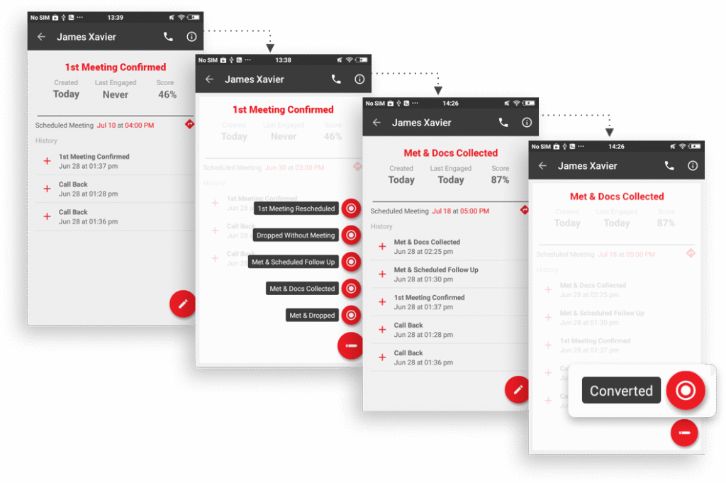 Workflow stages