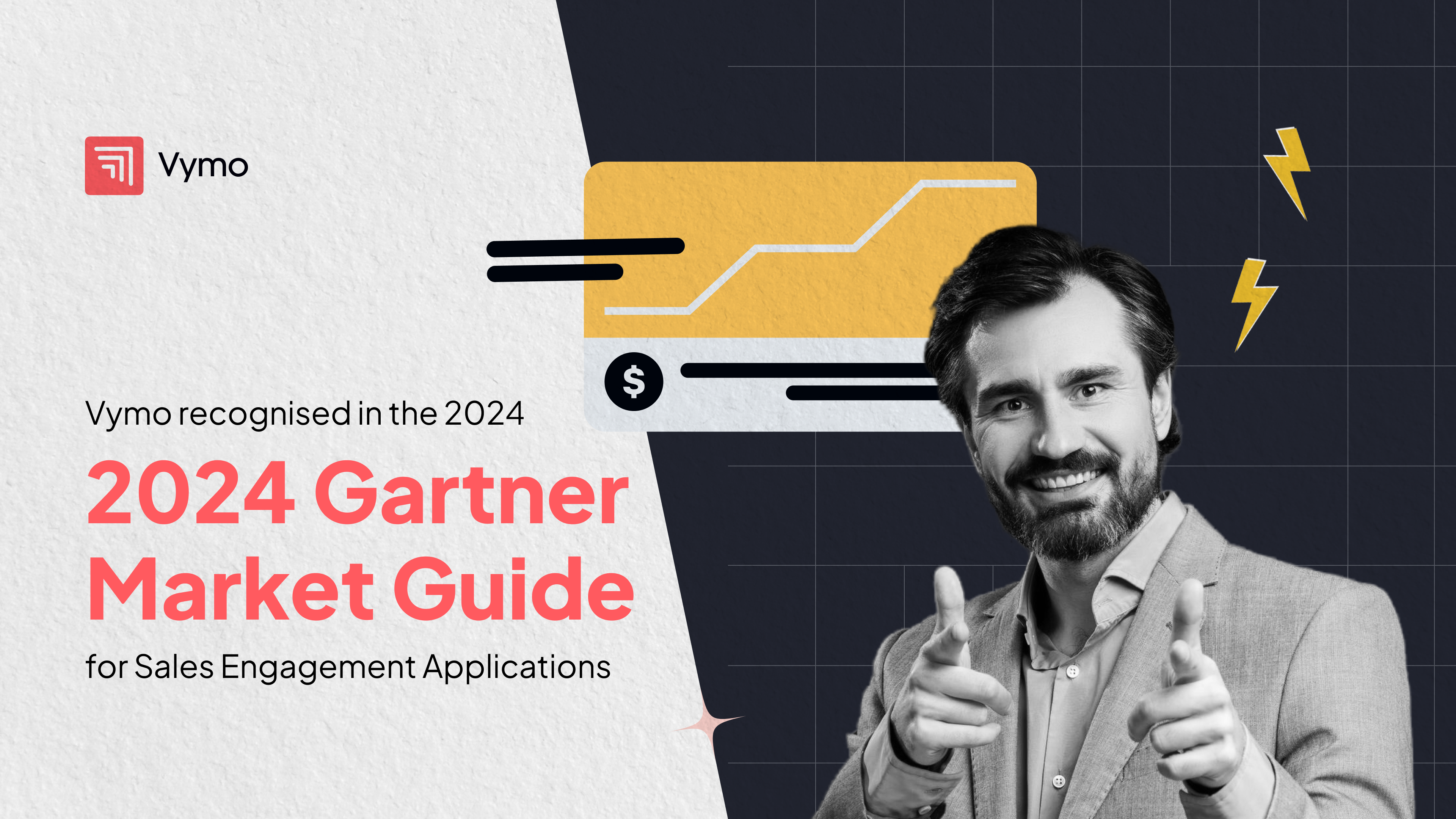 Vymo recognized in the 2024 Gartner® Market Guide for Sales Engagement Applications 4 gartner 1